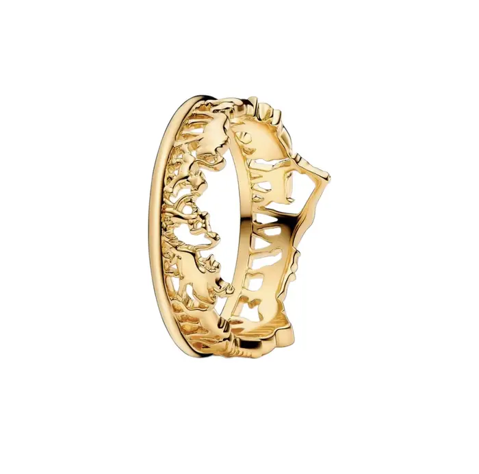 Bague en argent 925% pur avec nœud papillon, cœur et couronne en zircone, cadeau d'amour pour femmes