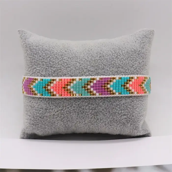 ALIYA-Bracelets perlés faits à la main pour femmes, bijoux Boho, conception de flèche arc-en-ciel, v