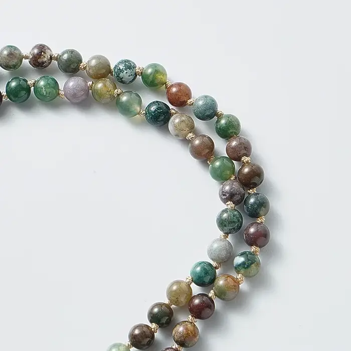 Collier indien avec nœud en onyx