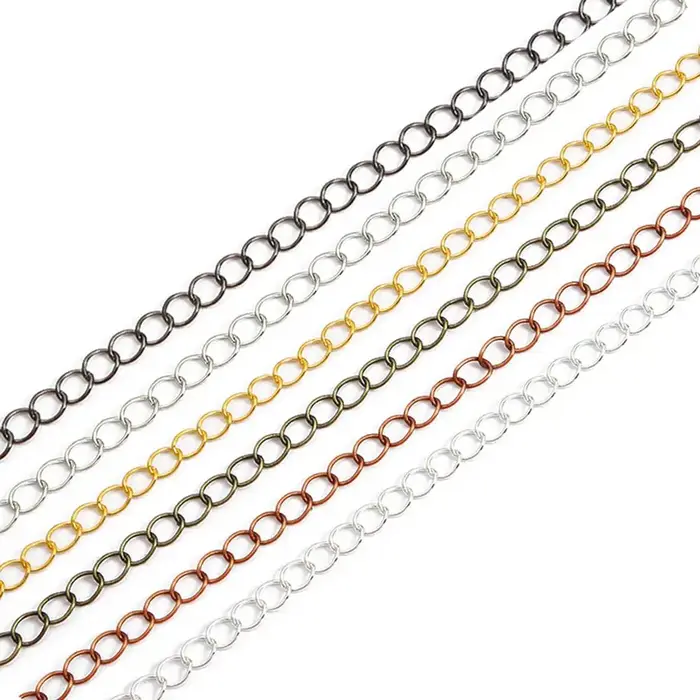 Collier d'Extension de Bague JOFor Chaîne DIY Taille Personnalisée pour Créations Bijouterie Occasions Spéciales