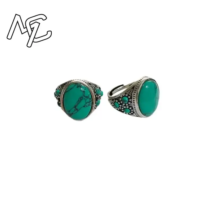 Bague en pierre Turquoise naturelle véritable