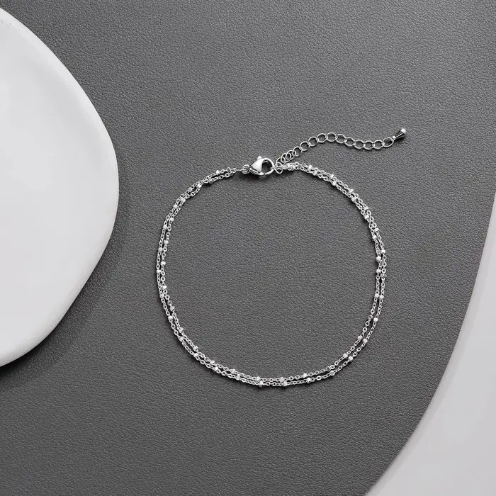 Bracelets de cheville en or/argent pour femmes