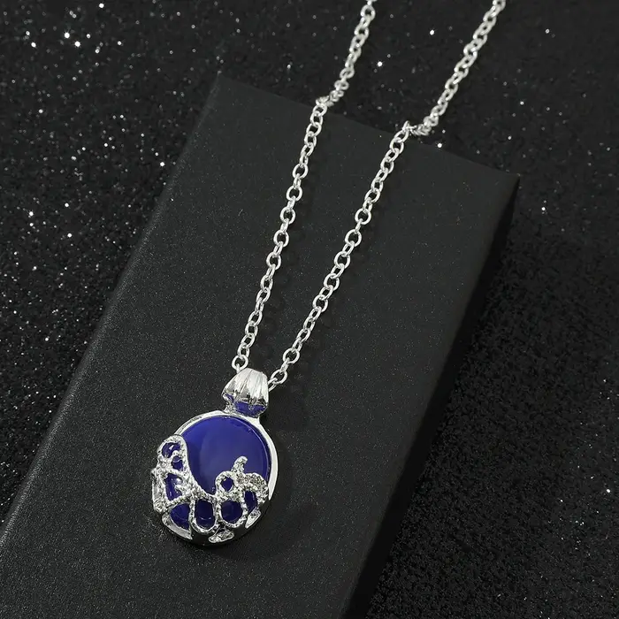 Film populaire Vampire Diaries collier Elena Gilbert Vervain romantique cristal pendentif