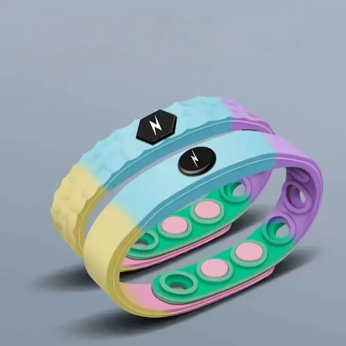Bracelet réglable à énergie ionique négative