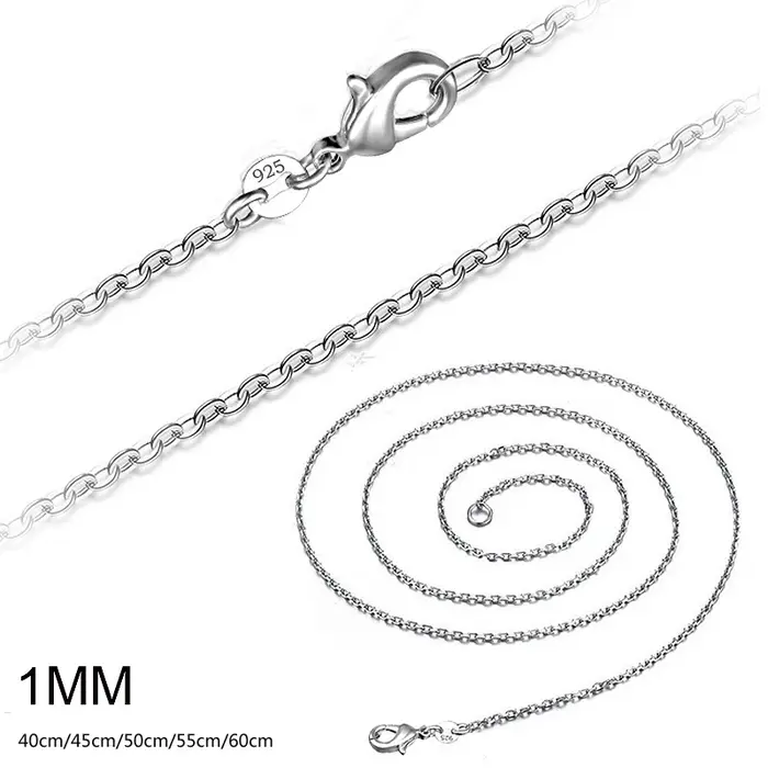 Collier chaîne en argent Sterling 925