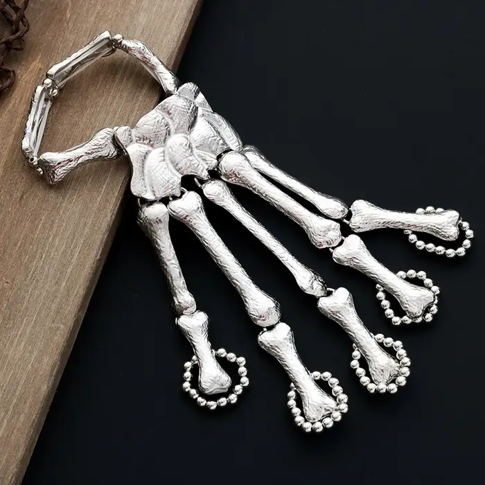 Bracelets en Os de Squelette Punk Rock pour Femmes Occasions Spéciales Goths Unique Cadeau Créativité Punk