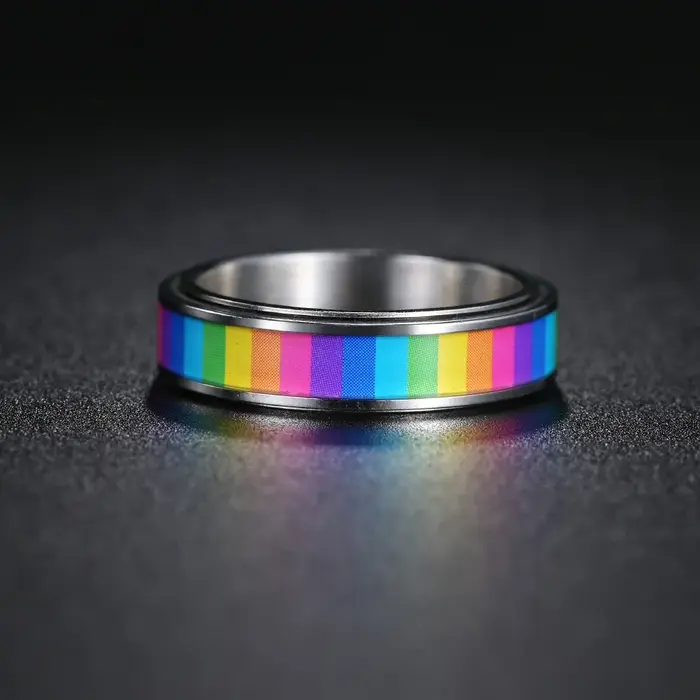 Bague anti-anlande en acier inoxydable pour femme