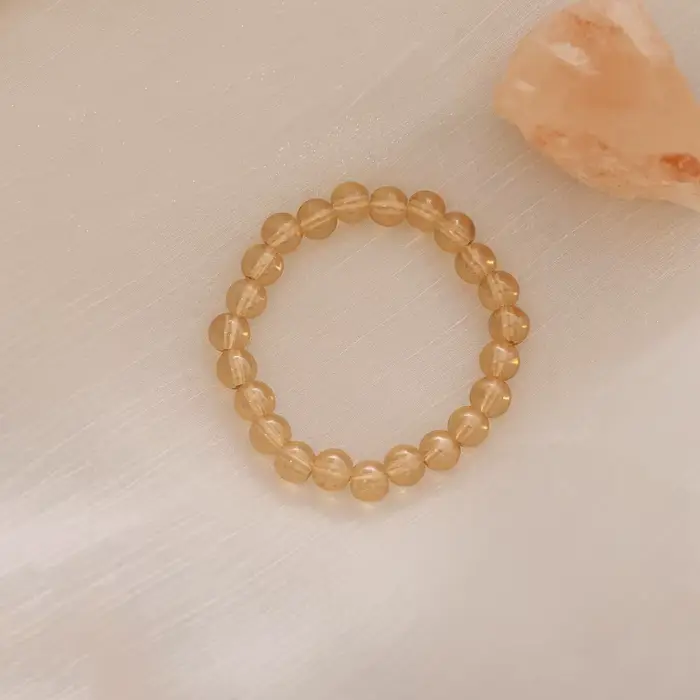Bracelet Élastique aux Perles Semi-précieuses Style Décontracté pour Filles Occasions Spéciales Tutoriel DIY Accessoire Mode Chic
