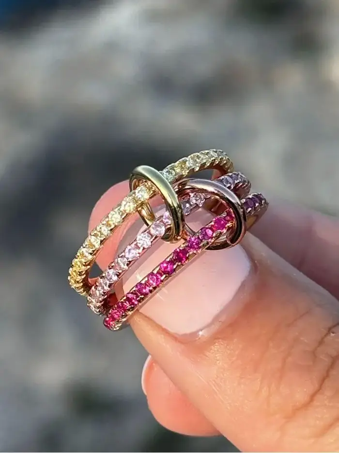 Bague de luxe en argent Sterling 925 pour femmes
