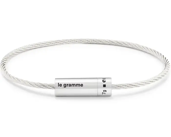 Le Gram 7g Nouveau Bracelet en Argent Sterling 925 de Haute Qualité, Bijoux Français, Bracelet Popul