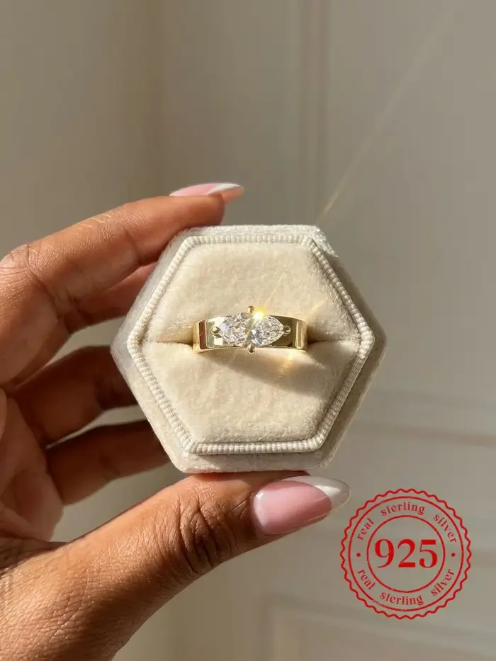 Bague minimaliste en argent Sterling 925 pour femmes