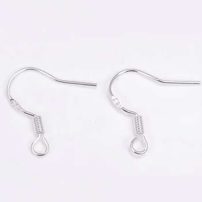 Mibrow 50 pcs/lot S925 crochets de boucle d'oreille en argent Sterling KC or argent clous d'oreille 