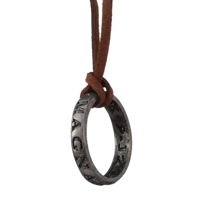 Film jeu UNCHARTED 4 collier NATHAN DRAKE COSPLAY bague CODE cuir VINTAGE gravure pendentif colliers