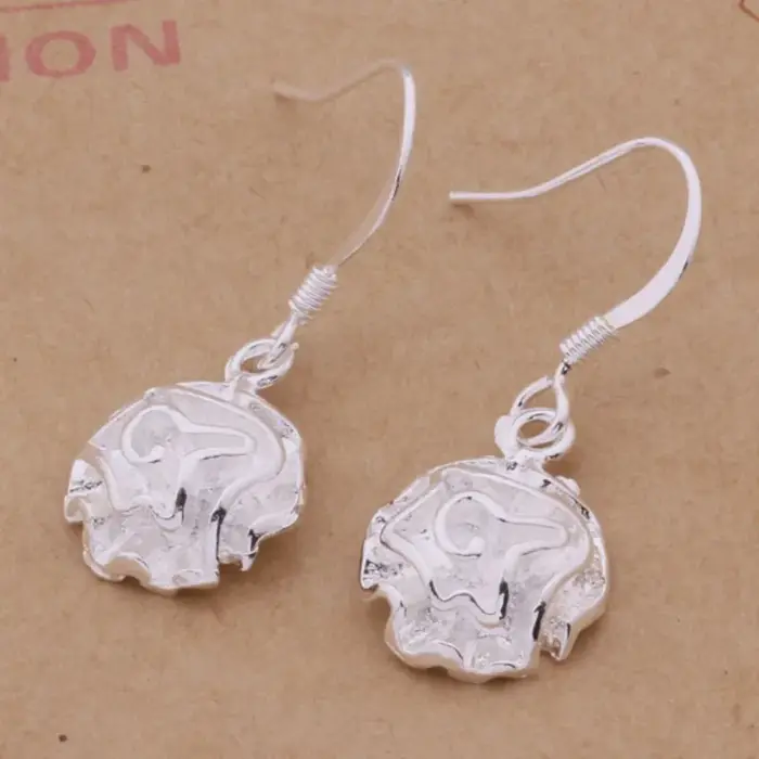 Boucles d'oreilles en argent sterling 925, boucles d'oreilles en forme de rose, bijoux pour femmes,
