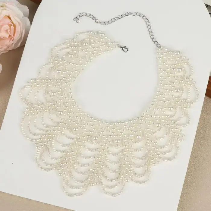 Collier de perles multicouches pour femmes