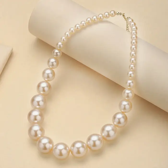 Colliers de perles simulées pour femmes et filles