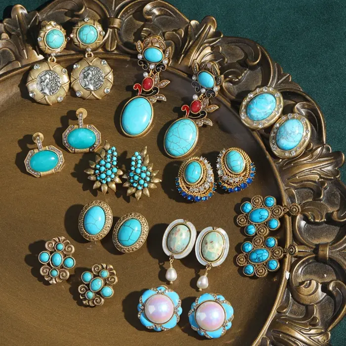 Boucles d'oreilles vintage pour femmes