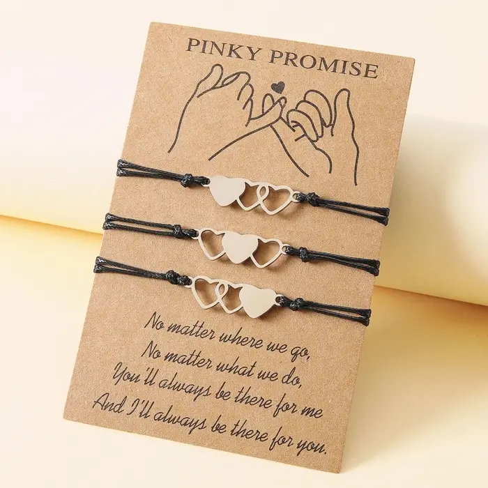 Bracelets en cire pour meilleurs amis