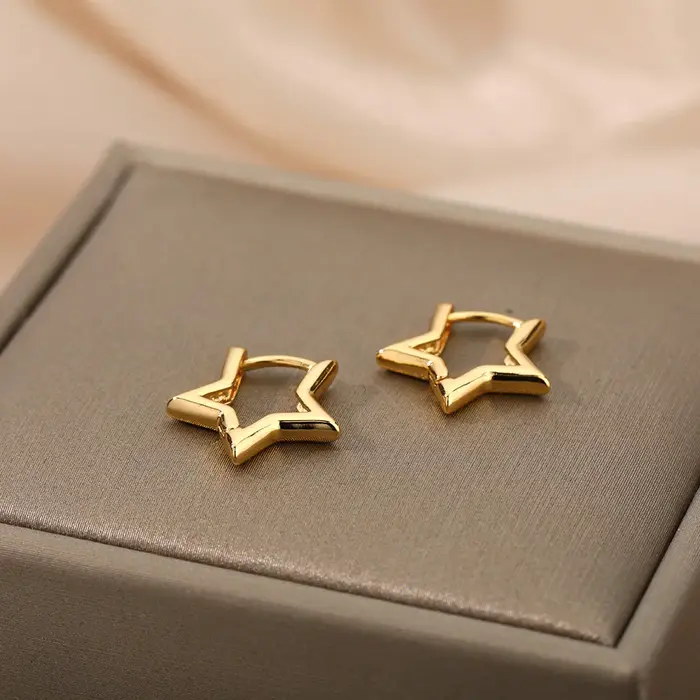 Boucles d'oreilles étoile de luxe pour femmes et filles