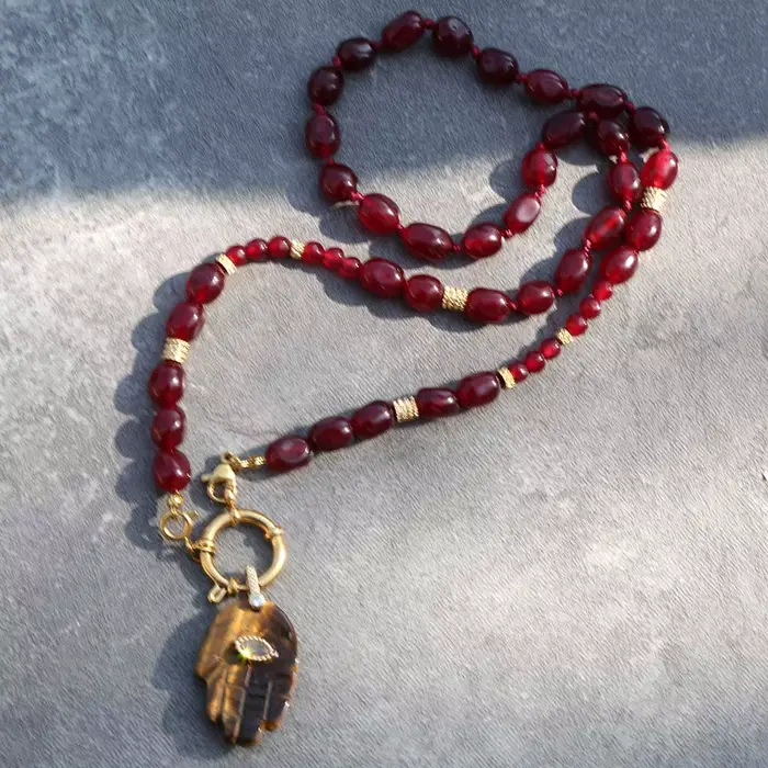 Collier de perles en pierre naturelle fait à la main, élégant, Style européen et américain, bijoux d