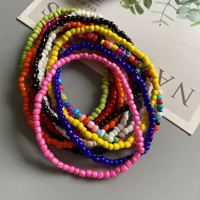 Bracelet de oral ille Blanc et Jaune de Style Bohème
