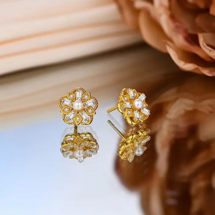Boucles d'oreilles Moissanite pour femme