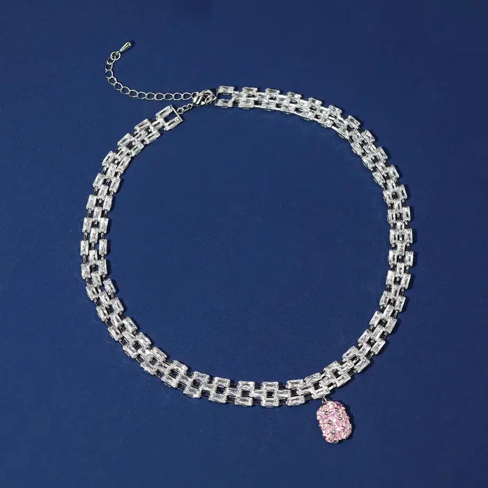 Collier de mariée en Zircon pour femmes, noël, mariage