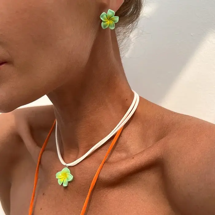 Boucles d'oreilles tressées à fleurs de Style bohémien