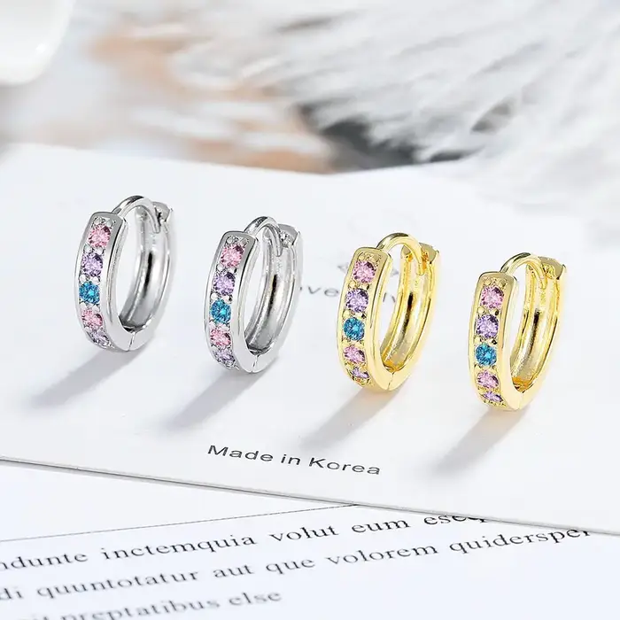 Boucles d'oreilles en argent Sterling 925