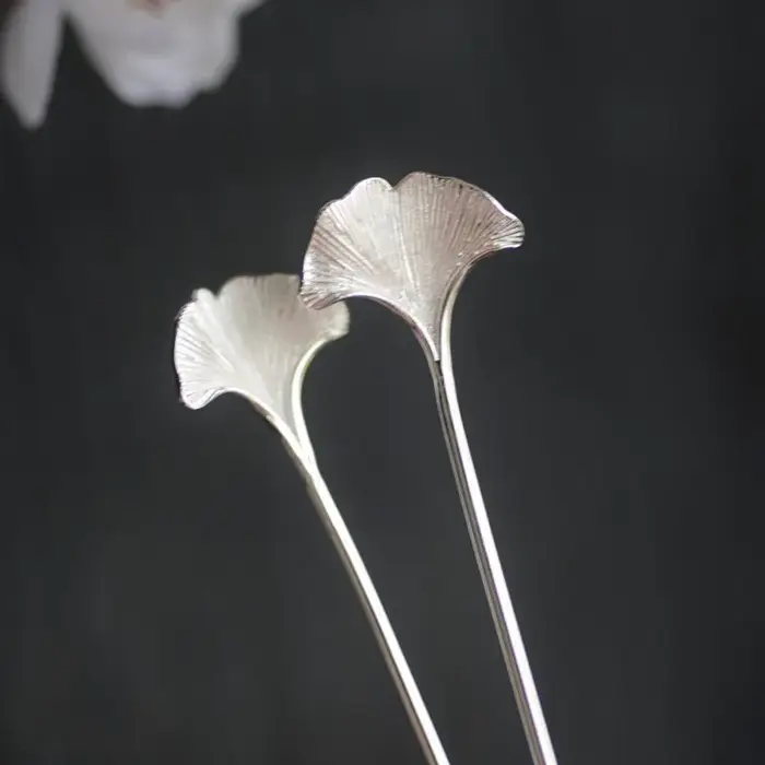 Épingle à cheveux en forme de feuille d'abricot pour femmes