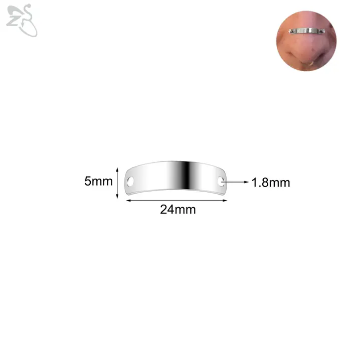 AOEDEJ 1 pièce anneau de nez en acier inoxydable 24/30/35/40/45MM pont réglable Piercing Punk Rock o