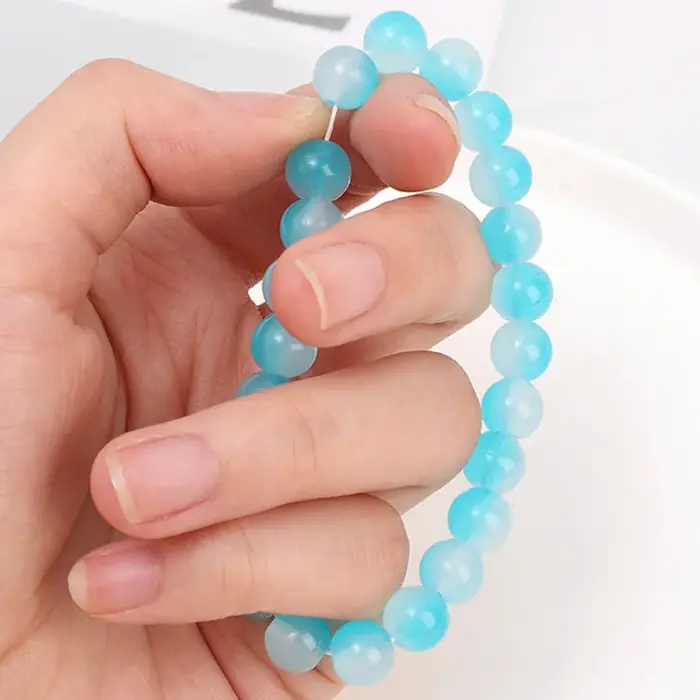 Bracelet élastique en pierre naturelle pour femme