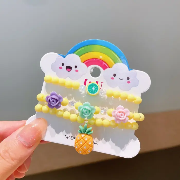 Bracelets en résine colorés Qute
