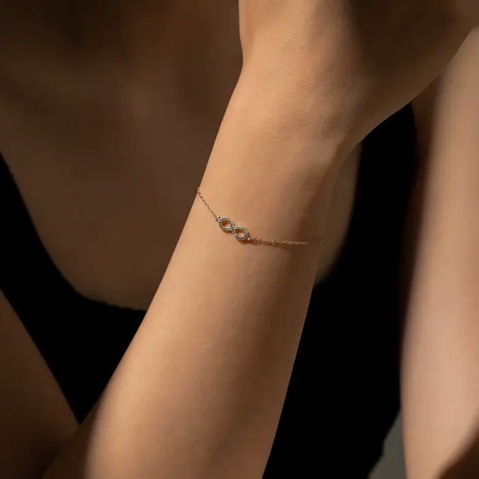 Bracelet en argent regardé 925 Clear Zunderes on Cahin