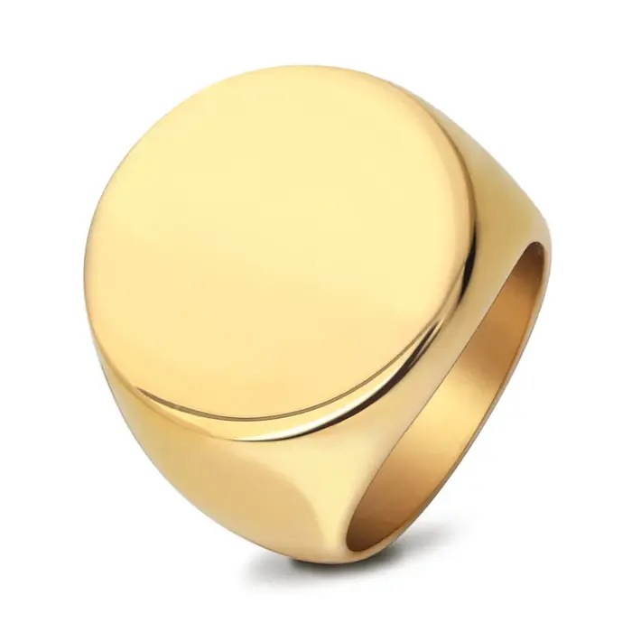Bague ronde avec Photo personnalisée