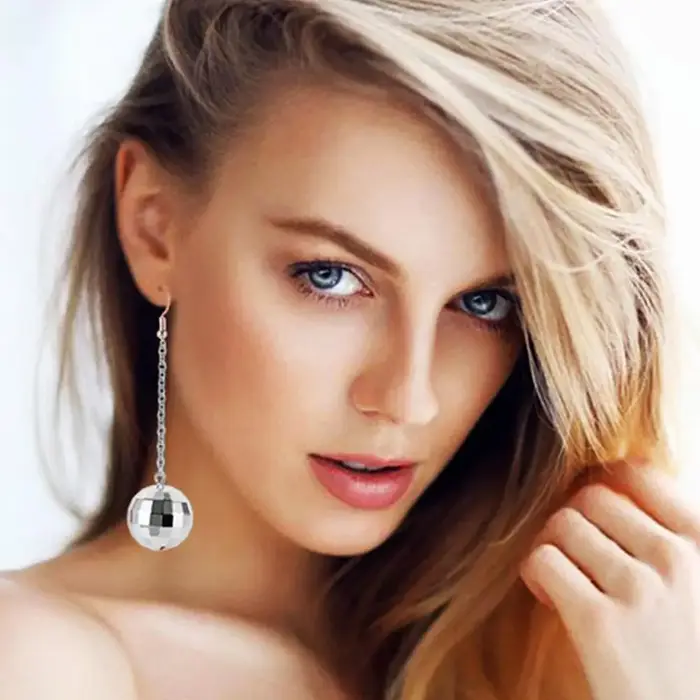 Boucles d'oreilles rétro Chang Ball Dstresspour femmes