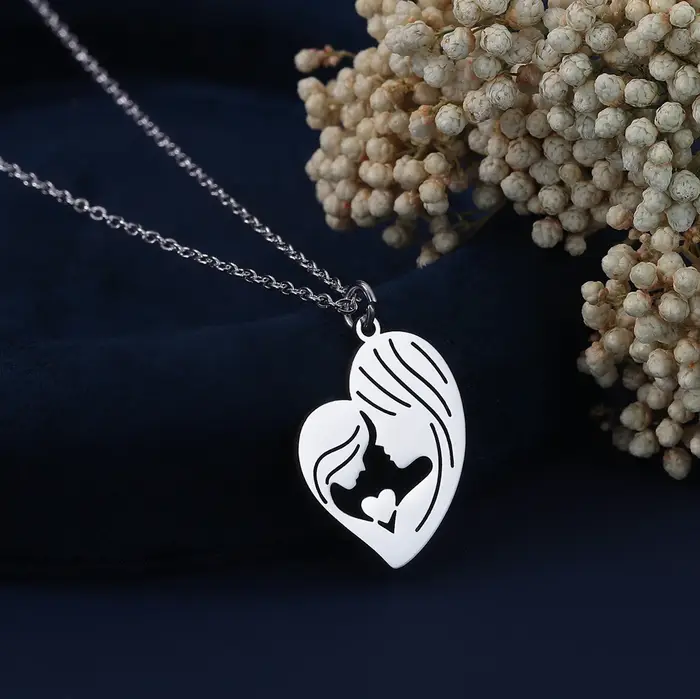 Chandler-Collier avec pendentif pour mère et enfant