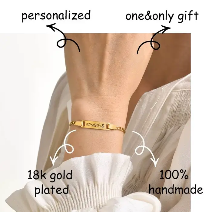 Bracelet élégant avec nom personnalisé