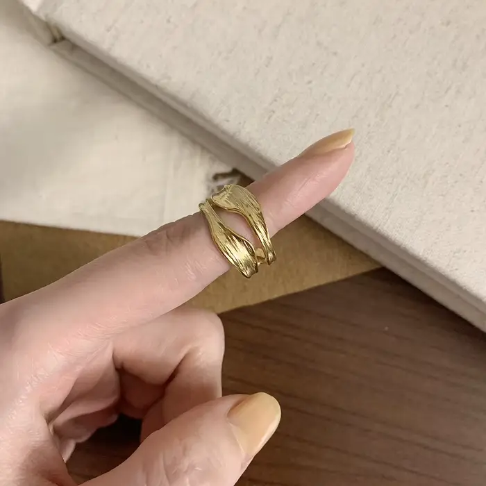 Amaiyllis-Bague en sergé superposée pour femme