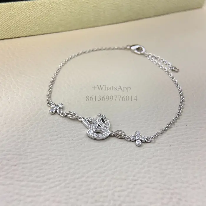 Nouveau bracelet trèfle HW en argent sterling 925, idéal pour la superposition