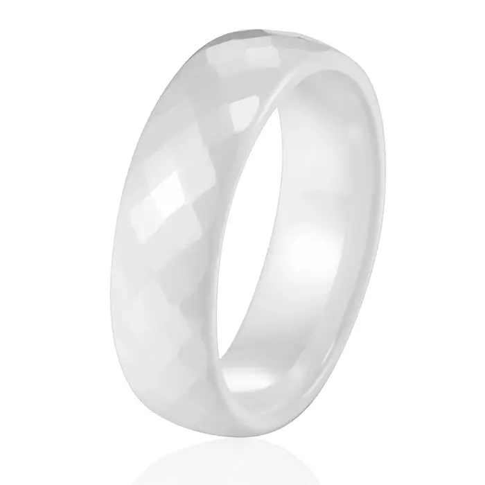 Bagues en céramique multi-facettes bleu foncé et noir pour hommes et femmes, bijoux à la mode, cadea
