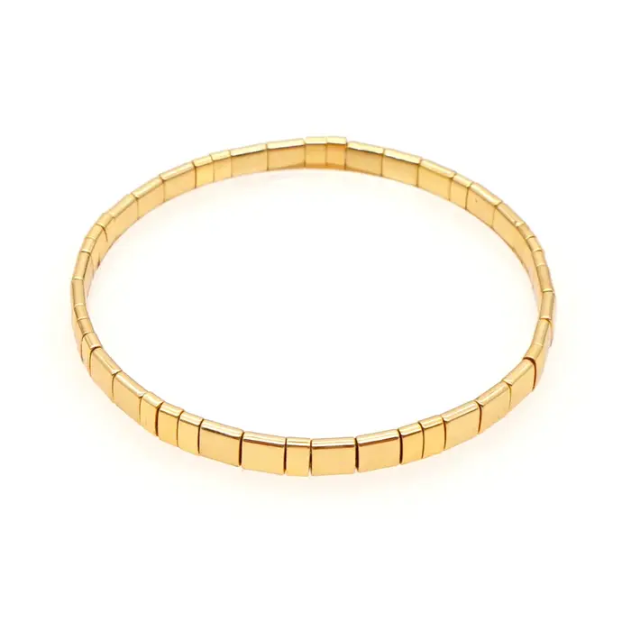 Go2boho Tila Bracelets pour femme hommes Couple bijoux cadeau classique bijoux couleur or perlé Puls