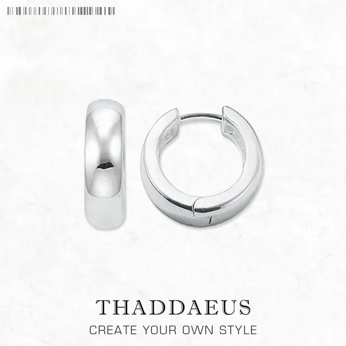 Boucles d'oreilles créoles articulées, cadeau classique créole en argent Sterling 925 massif, Style 