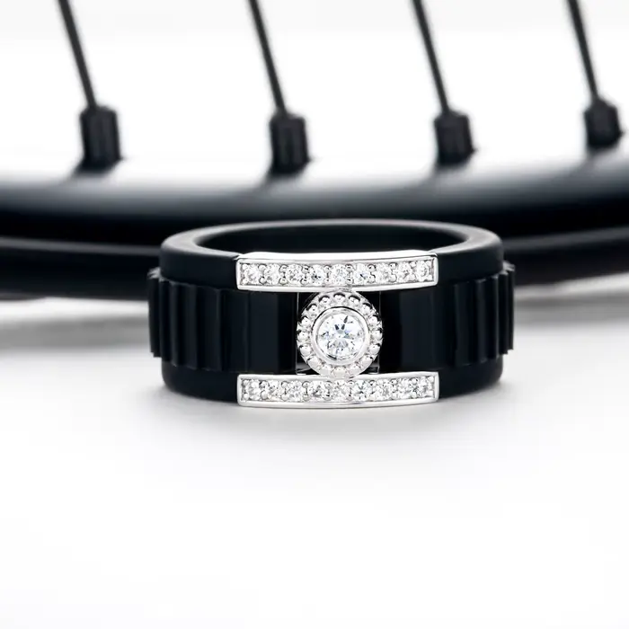 WUIHA – bague de mariage Vintage en argent Sterling 100% 925, coupe ronde de 3 MM, couleur D, vérita