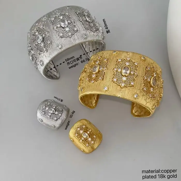 Ensemble de bracelets de luxe haut de gamme au design de niche