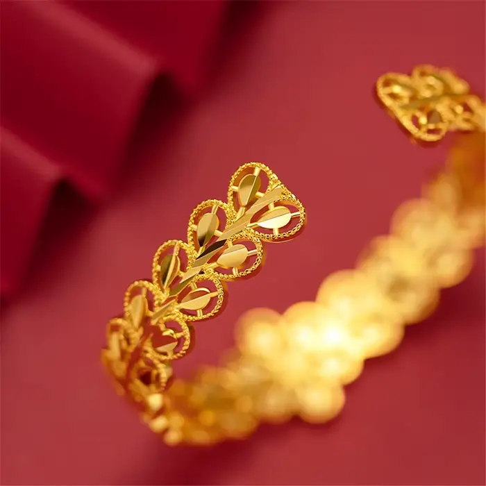 Bracelets plaqués or 24K pour femmes