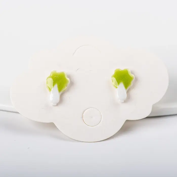 Boucles d'oreilles à tige en céramique pour femmes et filles, accessoires de bijoux de bricolage, st