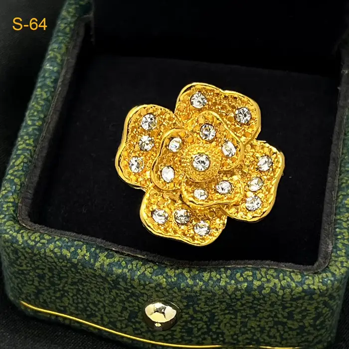 Ensemble de bijoux brésiliens plaqués or 24 carats pour femmes