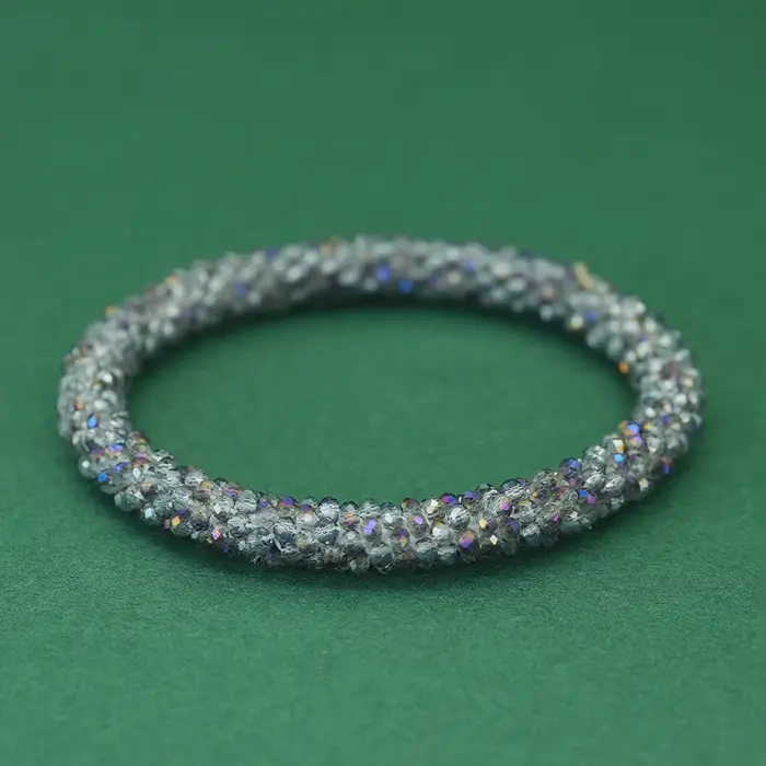Bracelet de perles de cristal pour femmes élégant et scintillant bohème chic pour fête yoga anniversaire mariage festival affaires