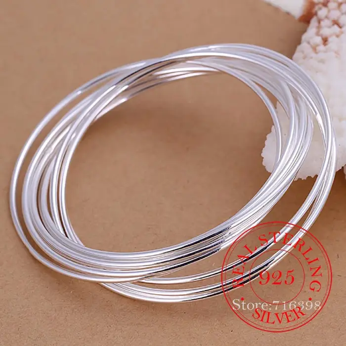 Bracelet en argent massif 925 pour femme